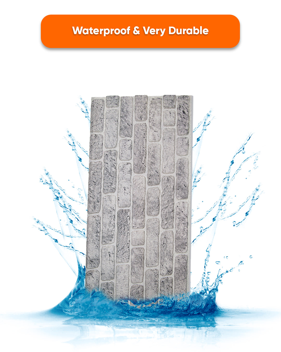 White Grey L-1702 3D Decorative Wall Panels