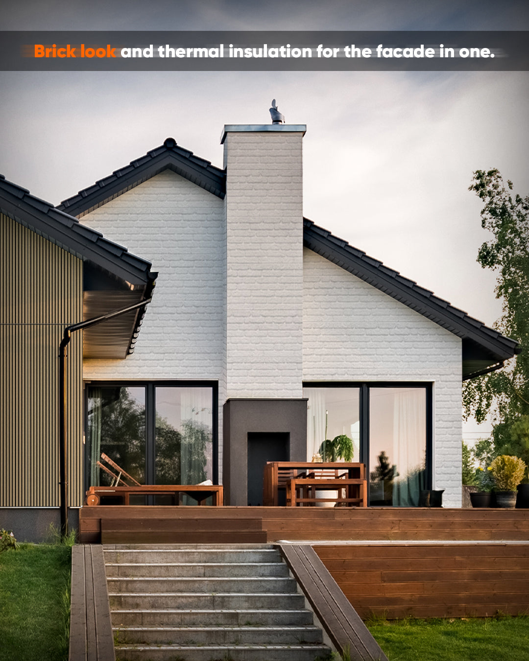 White Snow L-1900 3D White Brick Wall Panels