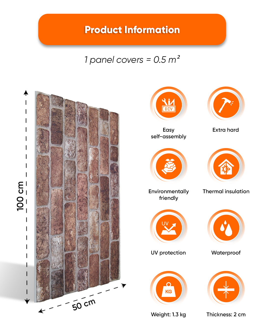 Old Castle L-1907 3D Decorative Wall Panels