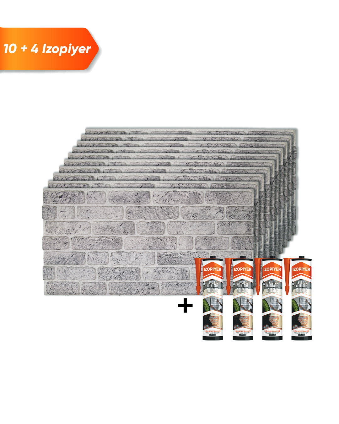 White Grey L-1702 3D Decorative Wall Panels