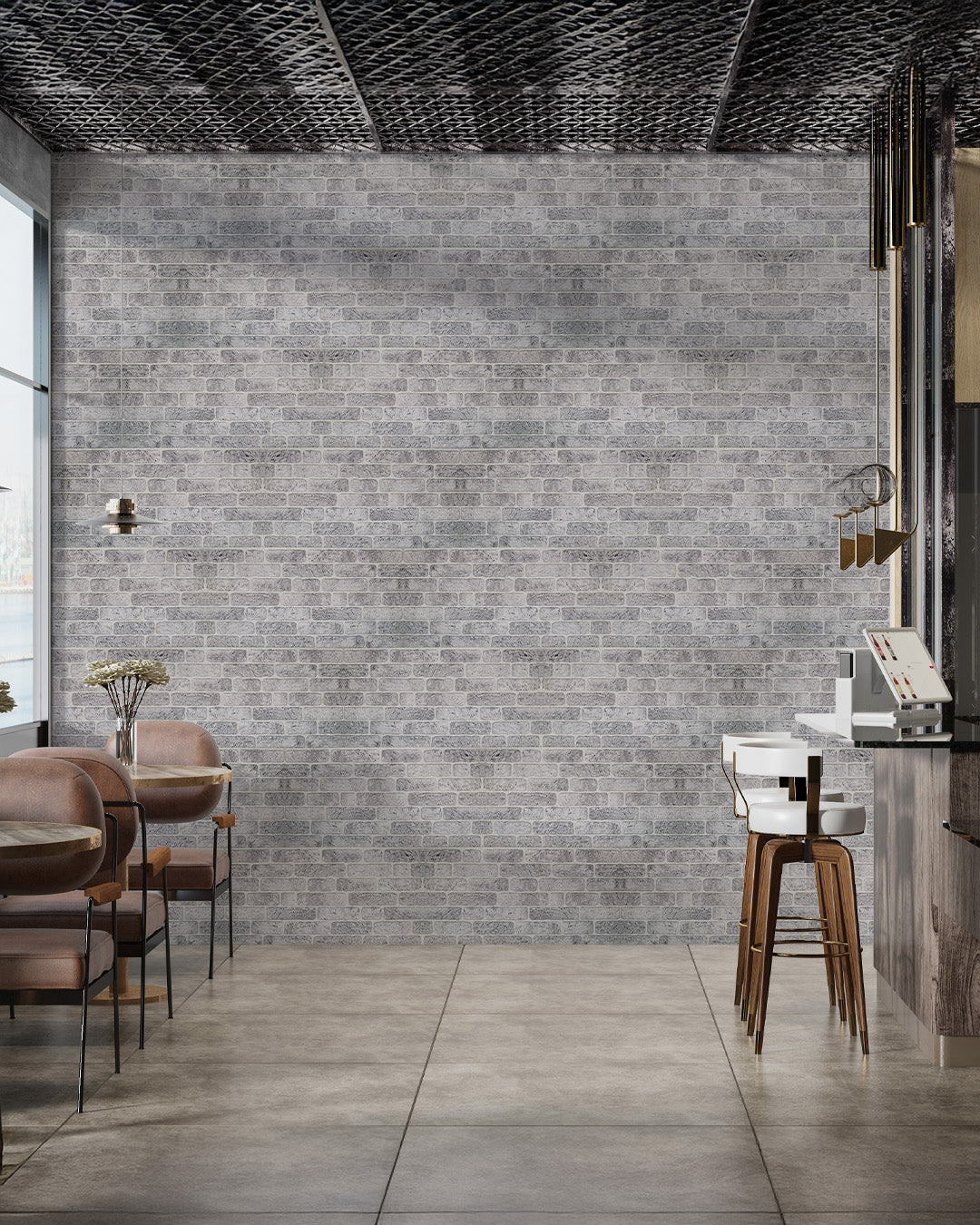 White Grey L-1702 3D Decorative Wall Panels