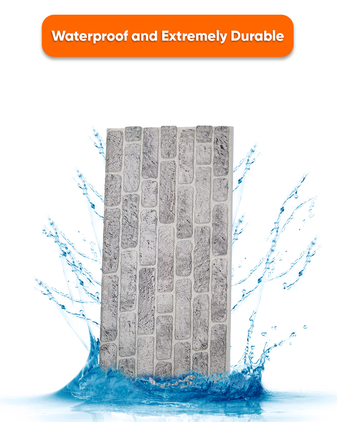 White Grey L-1702 3D Decorative Wall Panels