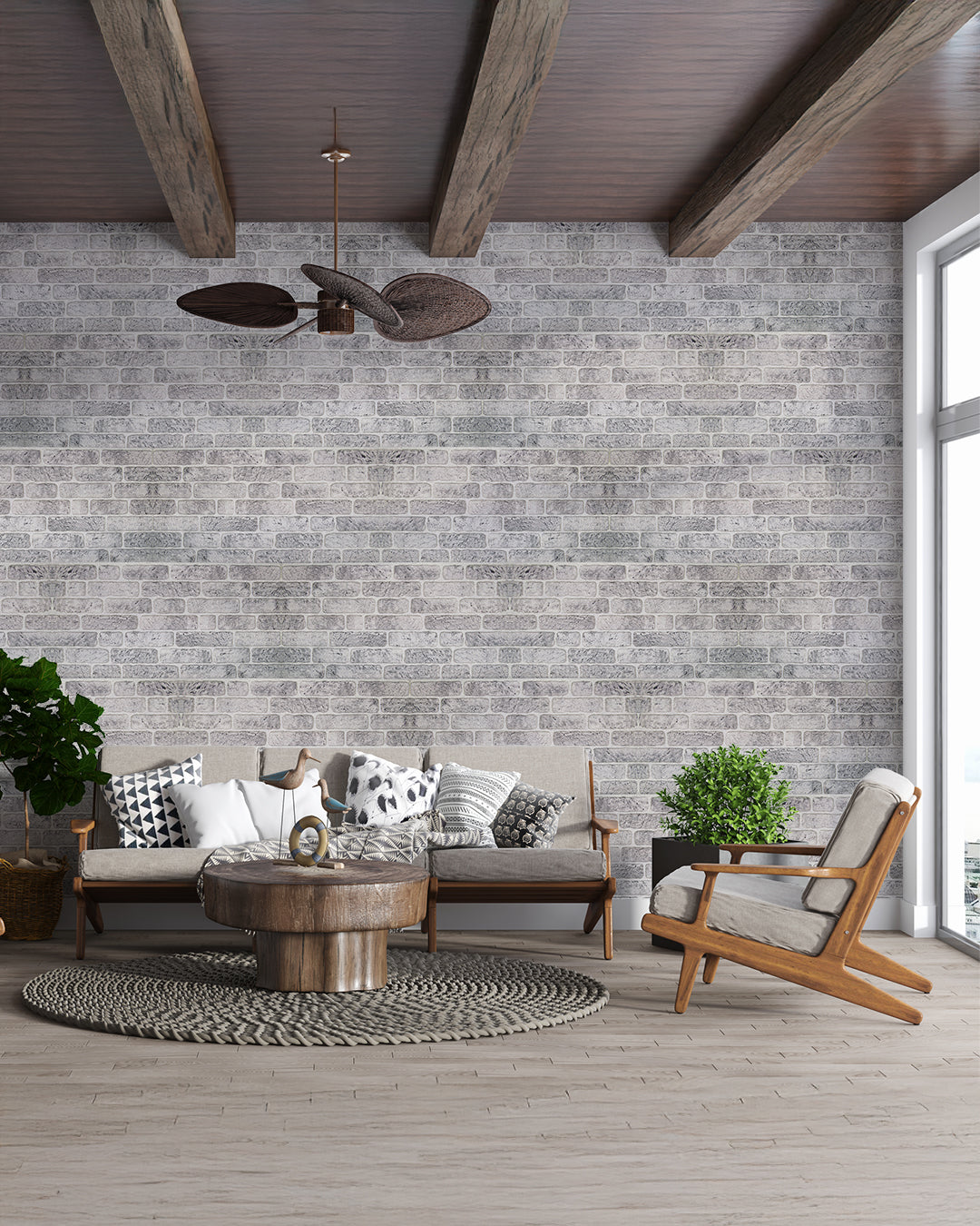 White Grey L-1702 3D Decorative Wall Panels