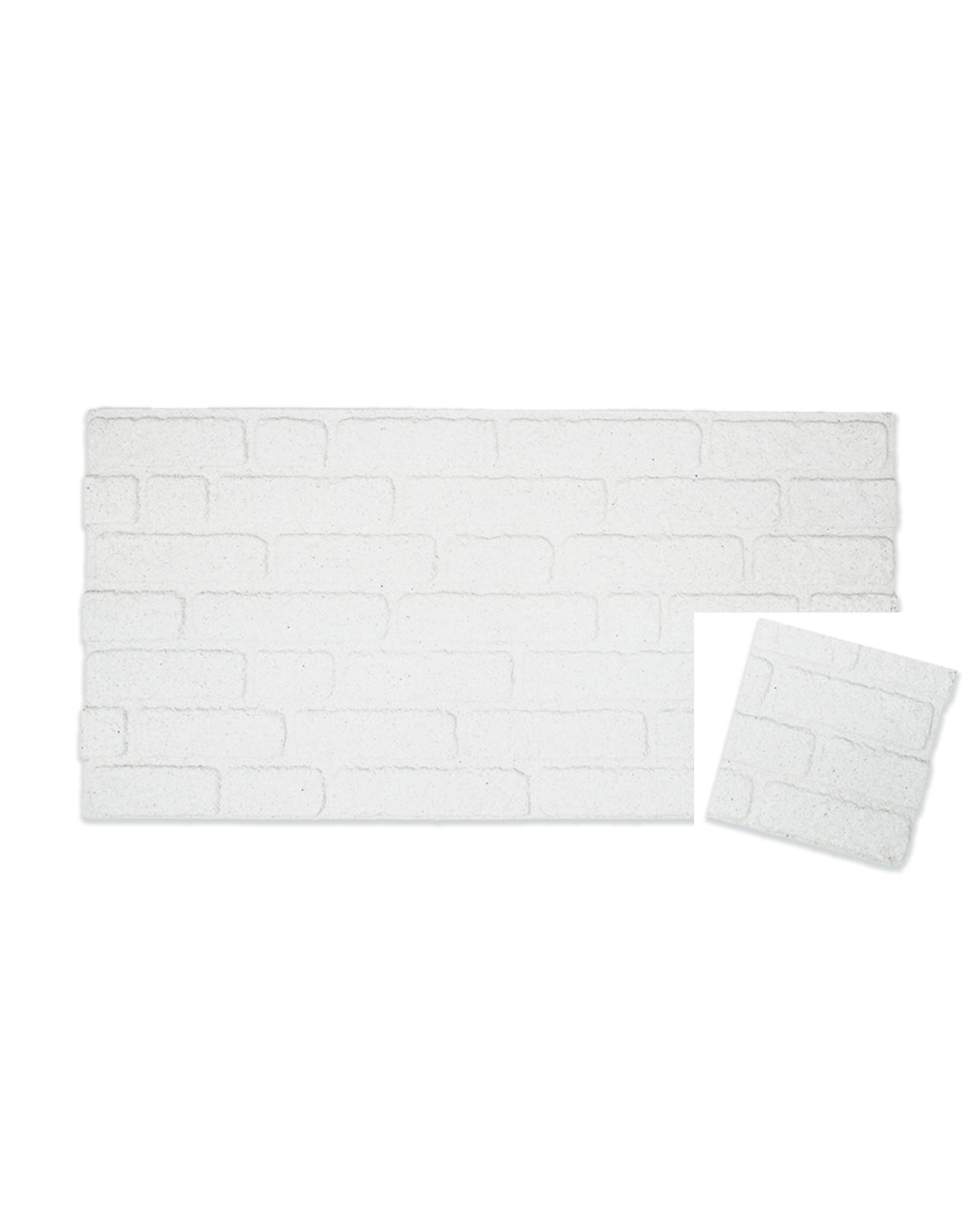White Snow L-1900 3D White Brick Wall Panels