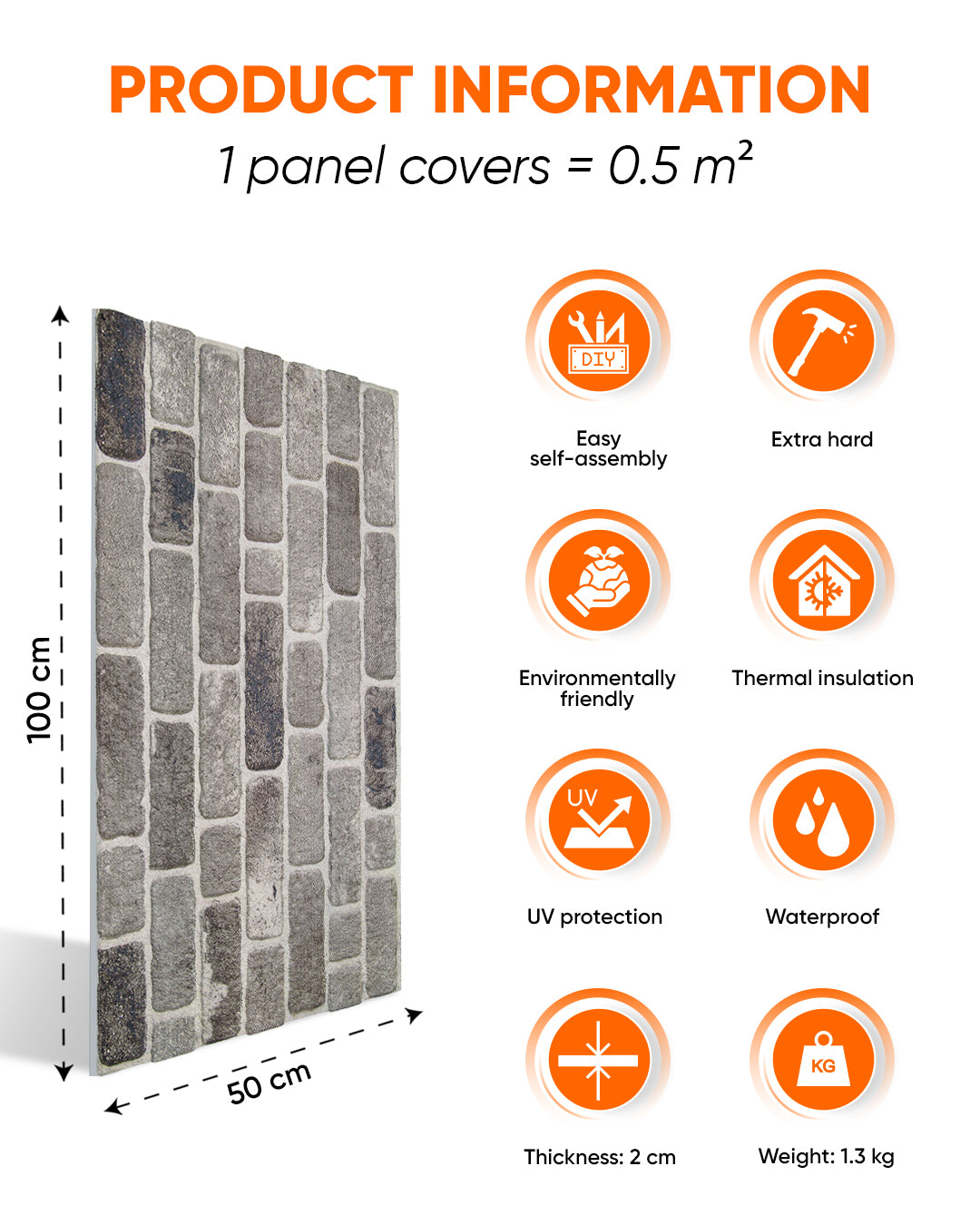 Path Of Gray L-1926 DIY Home Decor 3D Wall Panels