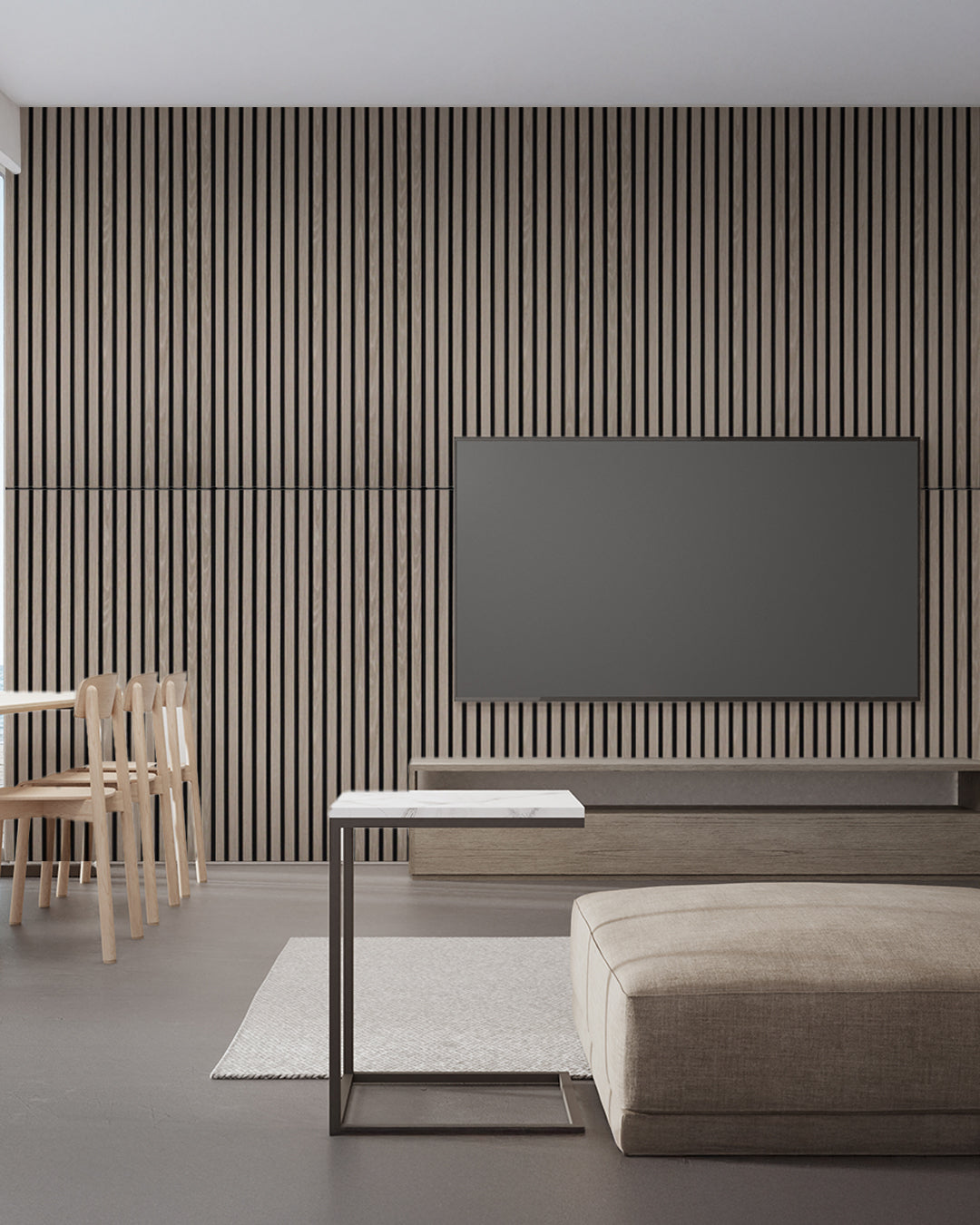 Self-Adhesive Acoustic Panel 60 x 120 x 2.1 cm | Light Oak Wood Effect 4-Piece Set