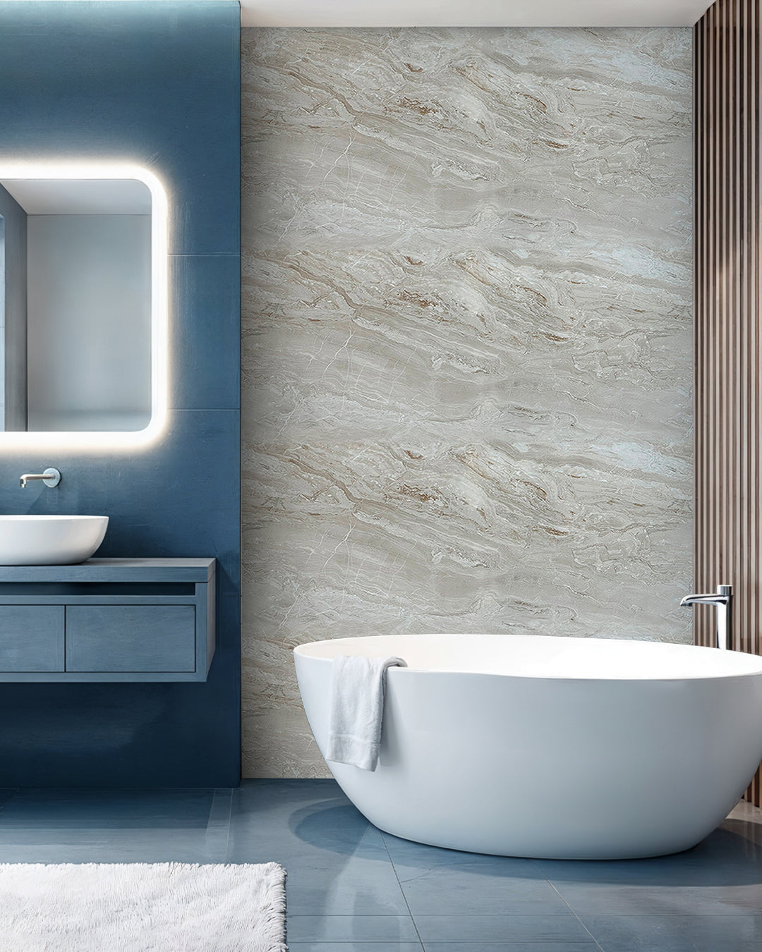 Mars Bubble Marble Look Wallpanels