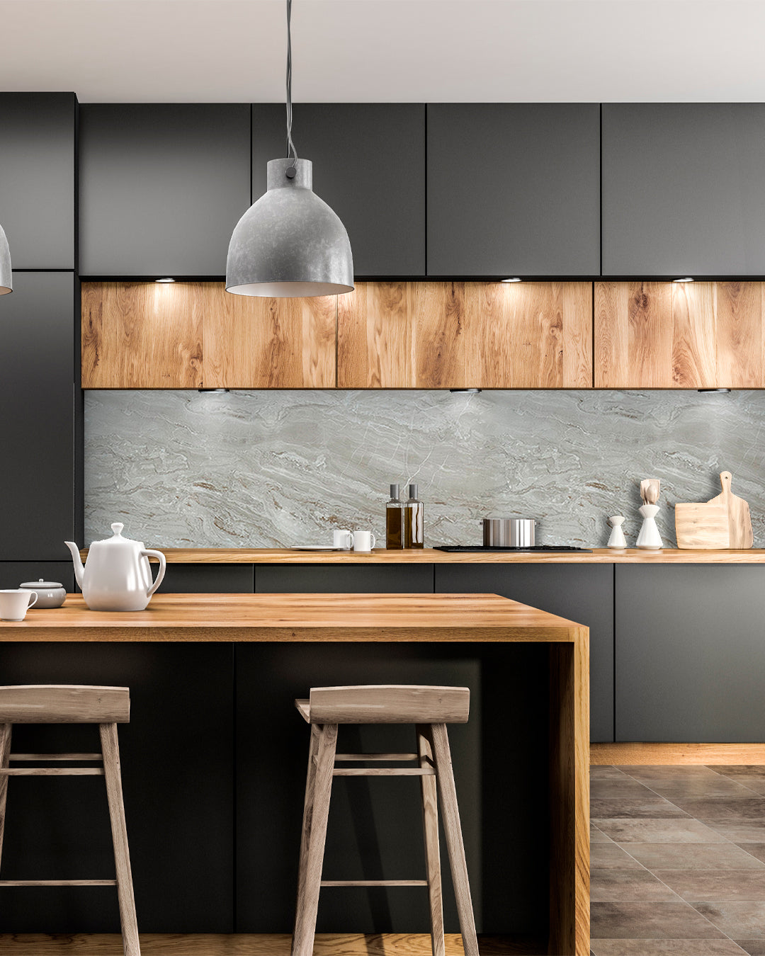 Mars Bubble Marble Look Wallpanels