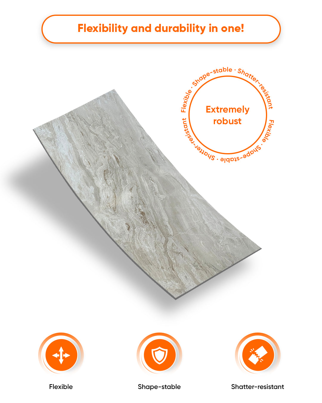 Mars Bubble Marble Look Wallpanels