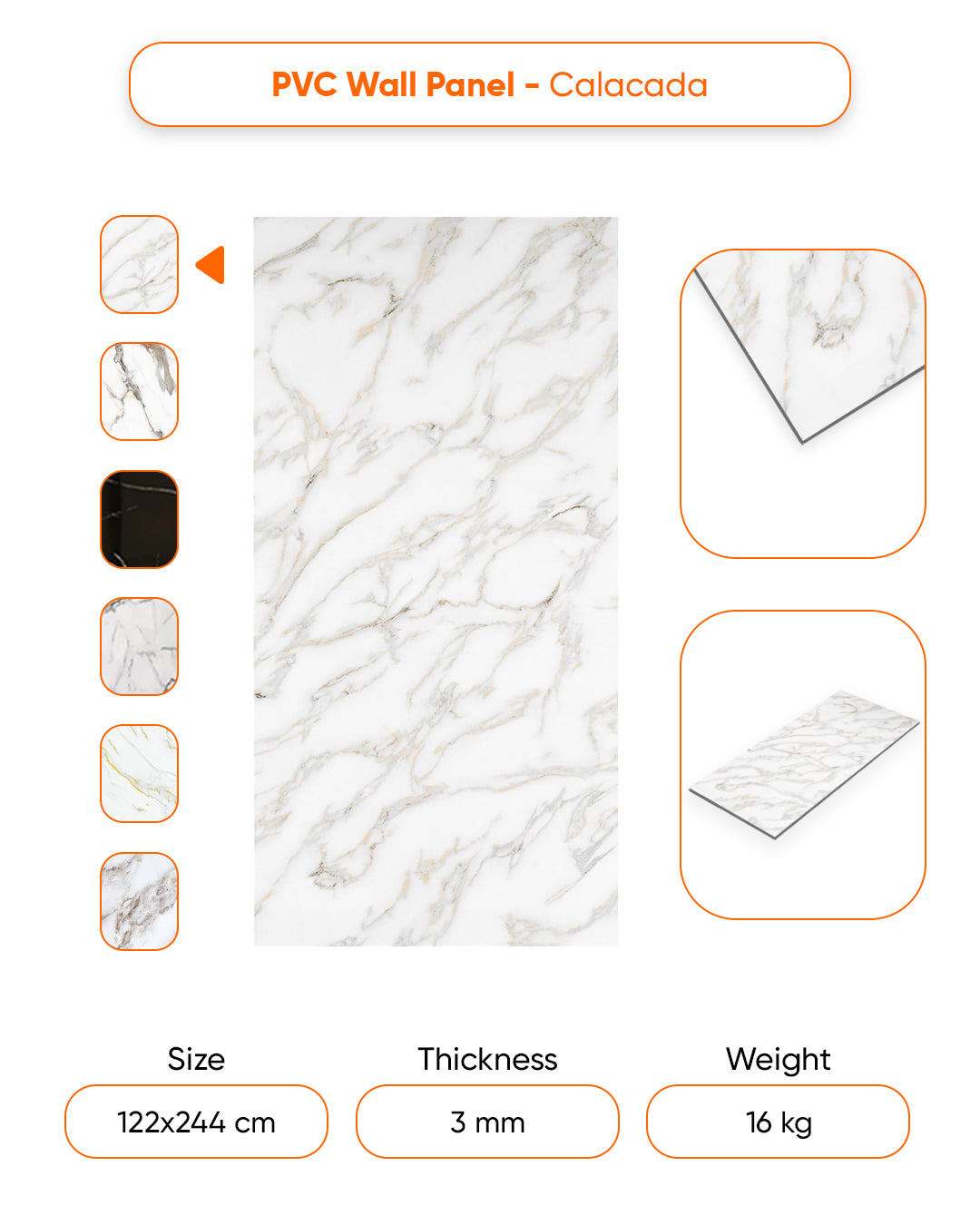 Calacada Marble Look Wallpanels