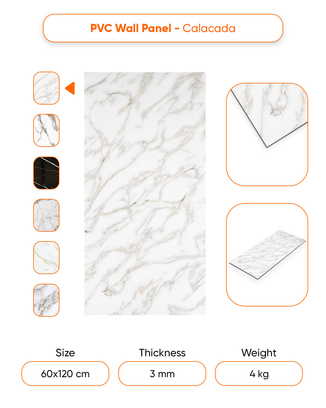 Calacada Marble Look Wallpanels