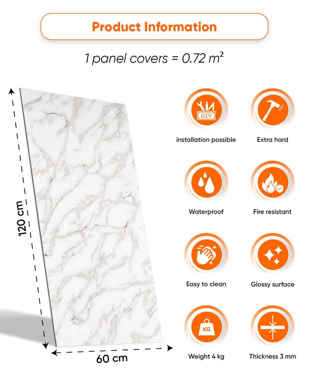 Calacada Marble Look Wallpanels