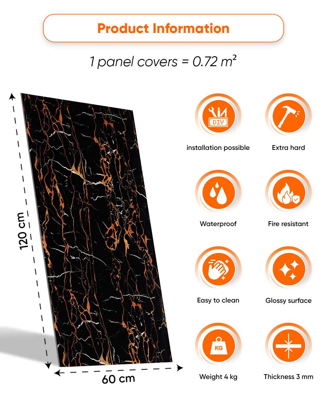 Dragon Marble Look Wallpanels