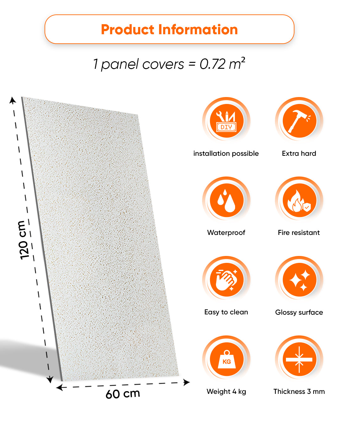 Star Marble Look Wallpanels