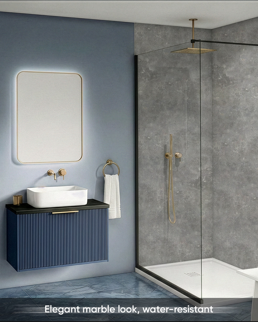 Moon Walk Marble Look Wallpanels