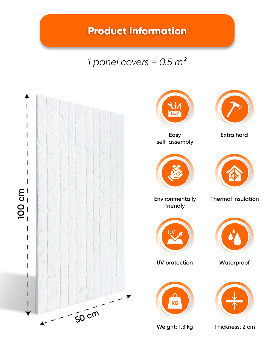 White Snow N-1900 3D Thin Wall Panels