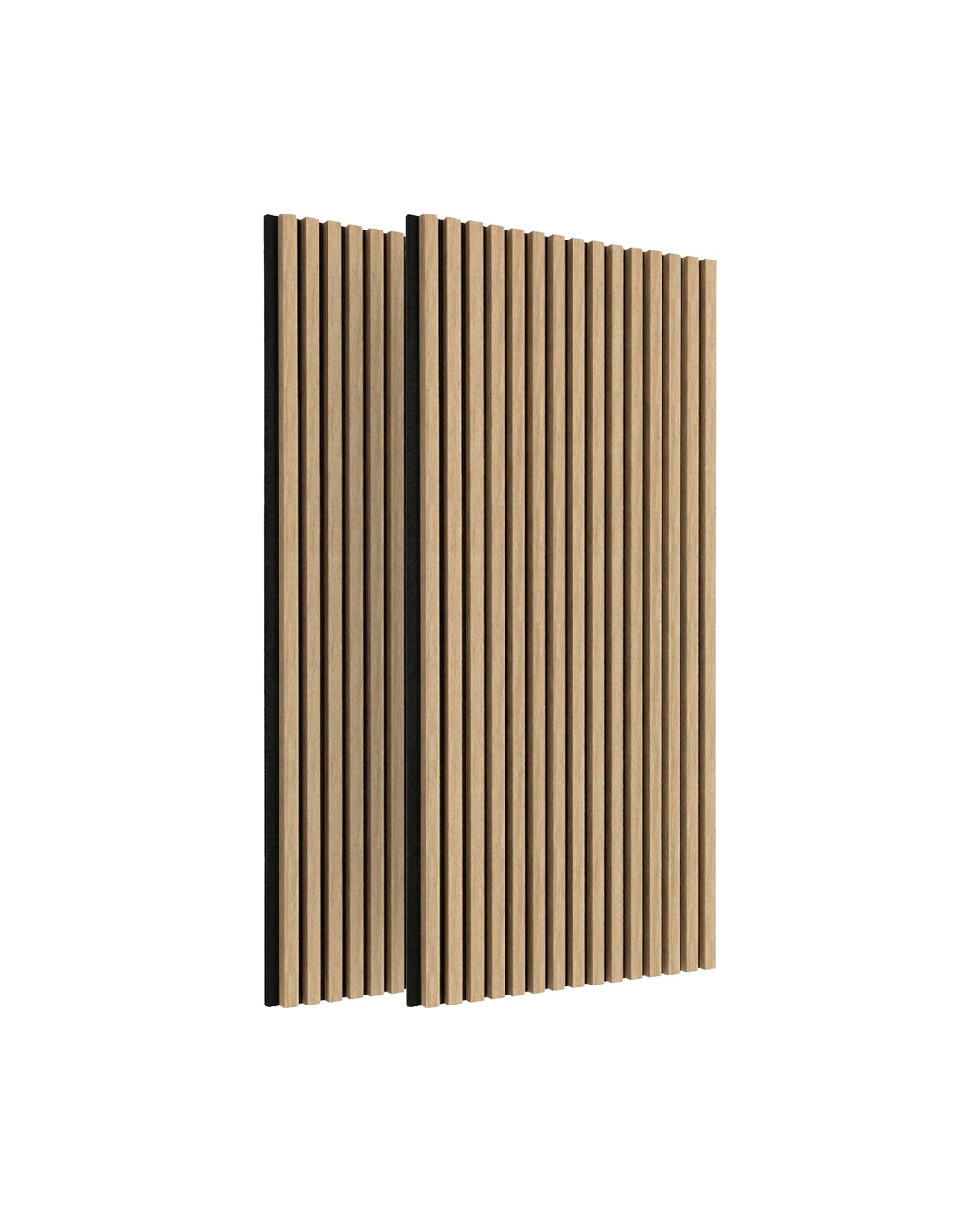 3D Acoustic Wood Panel 2-Piece Set – Natural | Acoustic Panels 60x120 cm