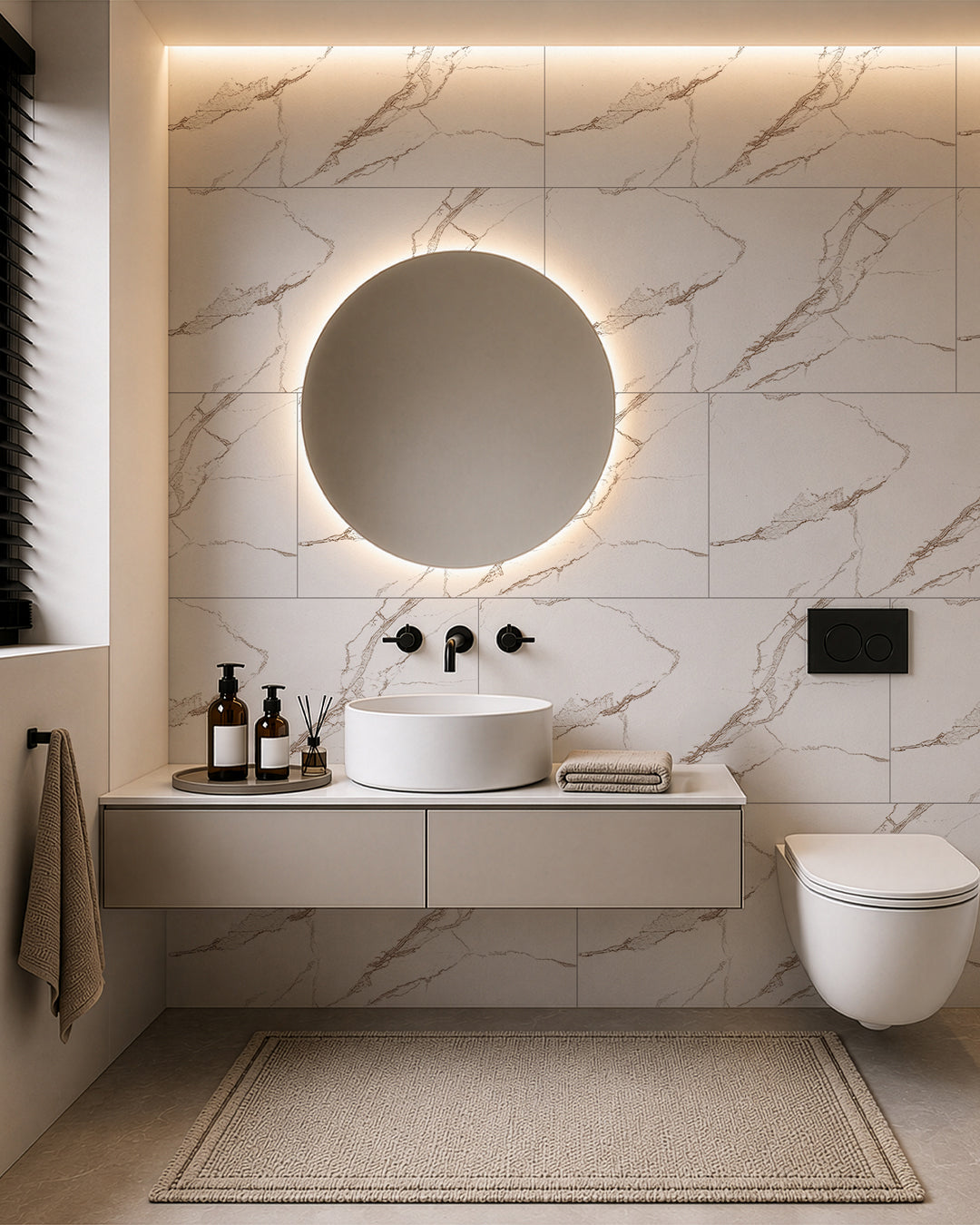 SPC Wall Panel 60×120 cm | Waterproof Wall Cladding | Nordic Calm