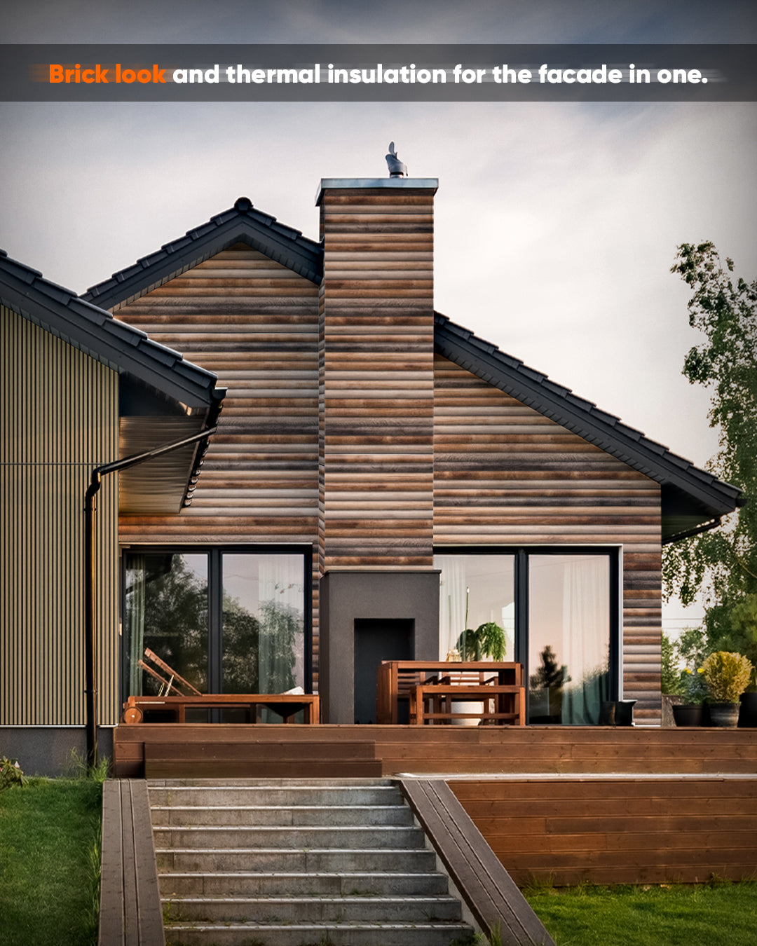 Wall Cladding Wood Look 50×100×2 cm | 3D Wall Panels Made of Styrofoam | Rustic Wood OP-02