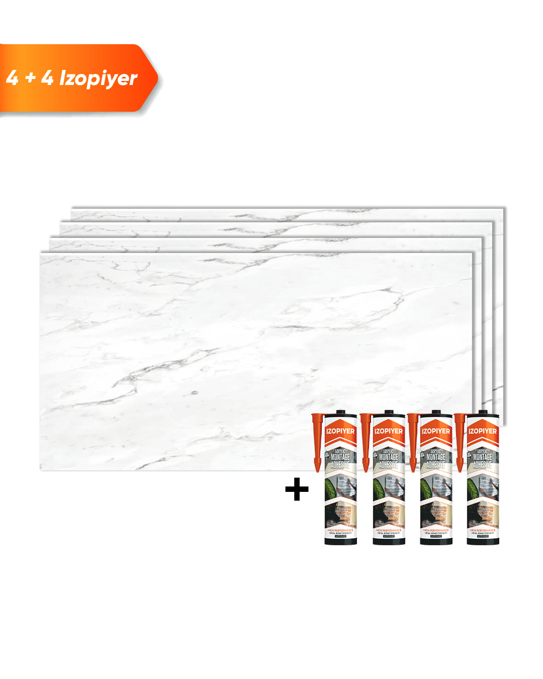 SPC Wall Panel 60×120 cm | Waterproof Wall Cladding | Oslo White