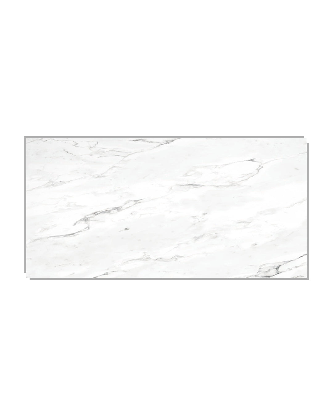 SPC Wall Panel 60×120 cm | Waterproof Wall Cladding | Oslo White