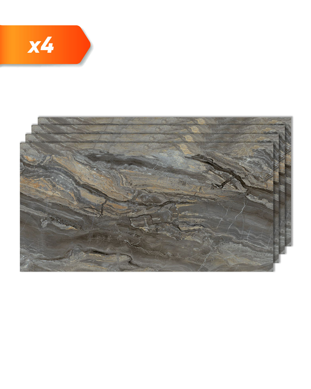 Smoky Brown Marble Look Wallpanels