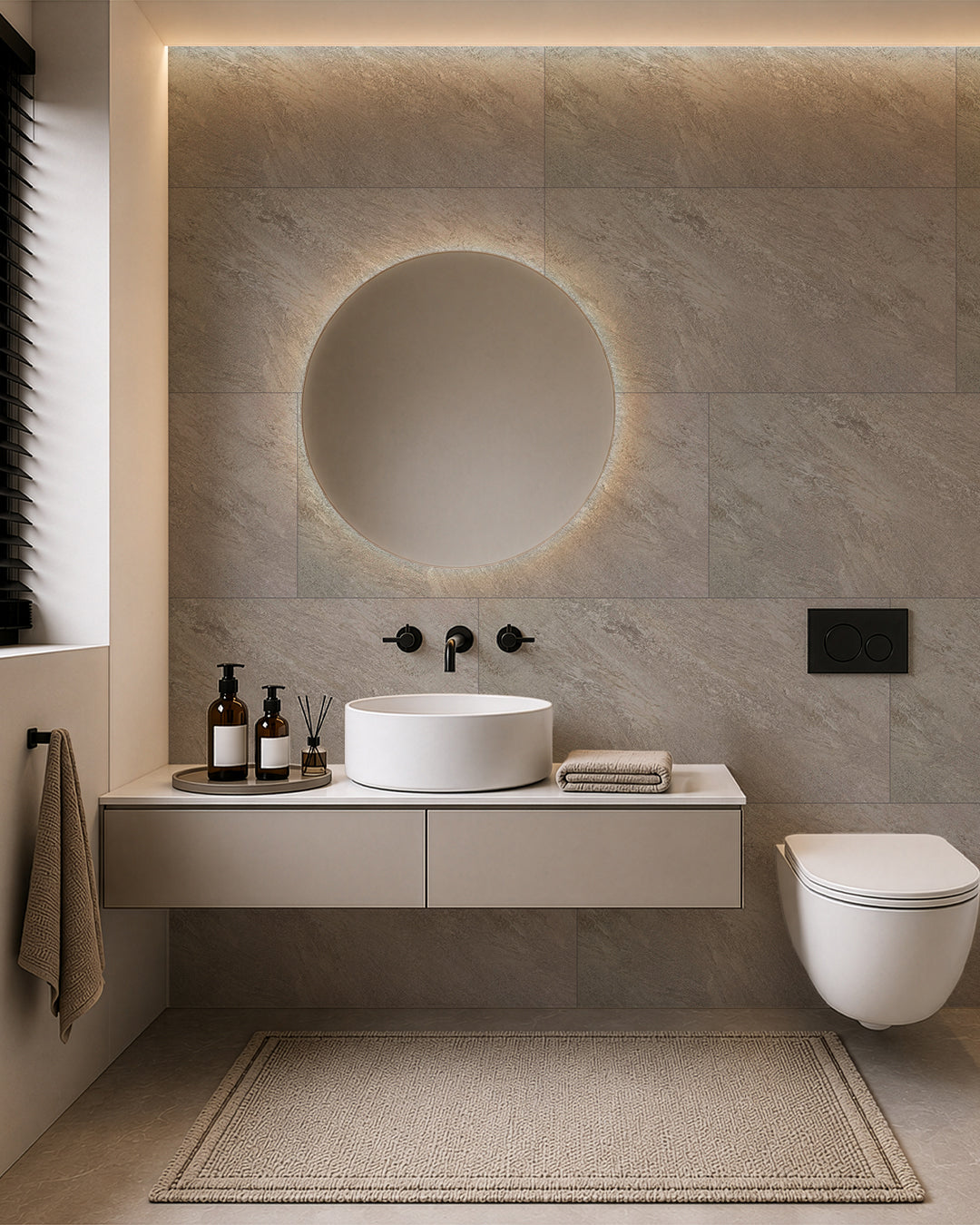SPC Wall Panel 60×120 cm | Waterproof Wall Cladding | Sunset Luxury