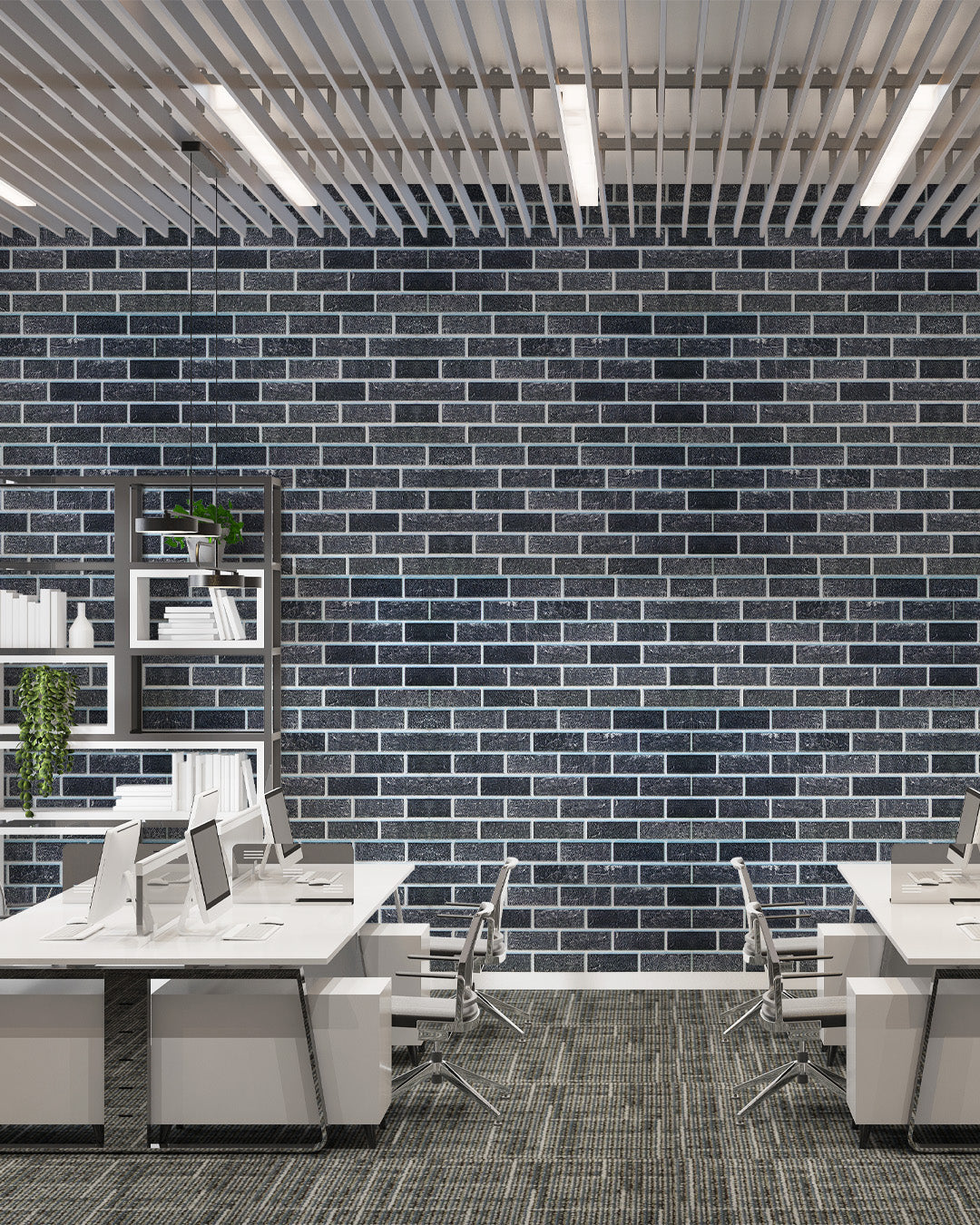 Ash Smoke T-1905 3D Brick Mixed Wall Panels