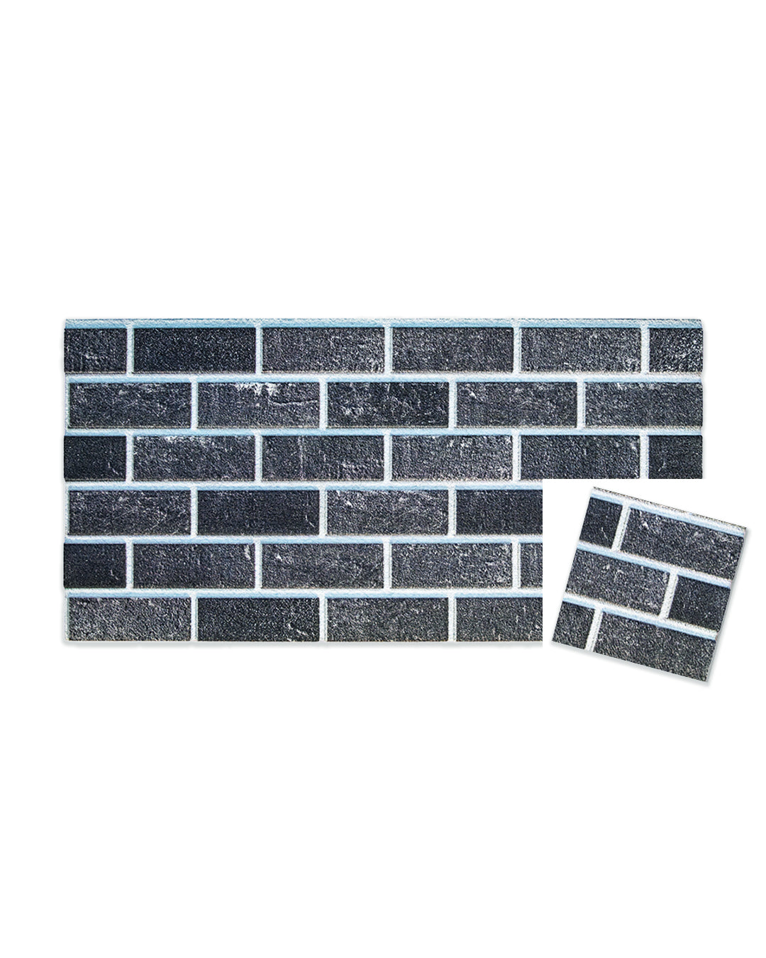 Ash Smoke T-1905 3D Brick Mixed Wall Panels