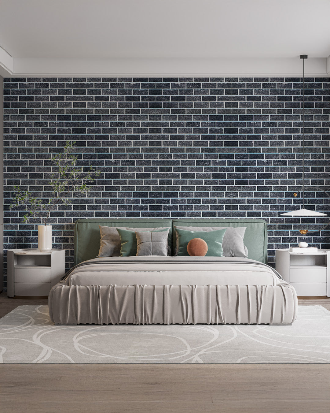 Ash Smoke T-1905 3D Brick Mixed Wall Panels