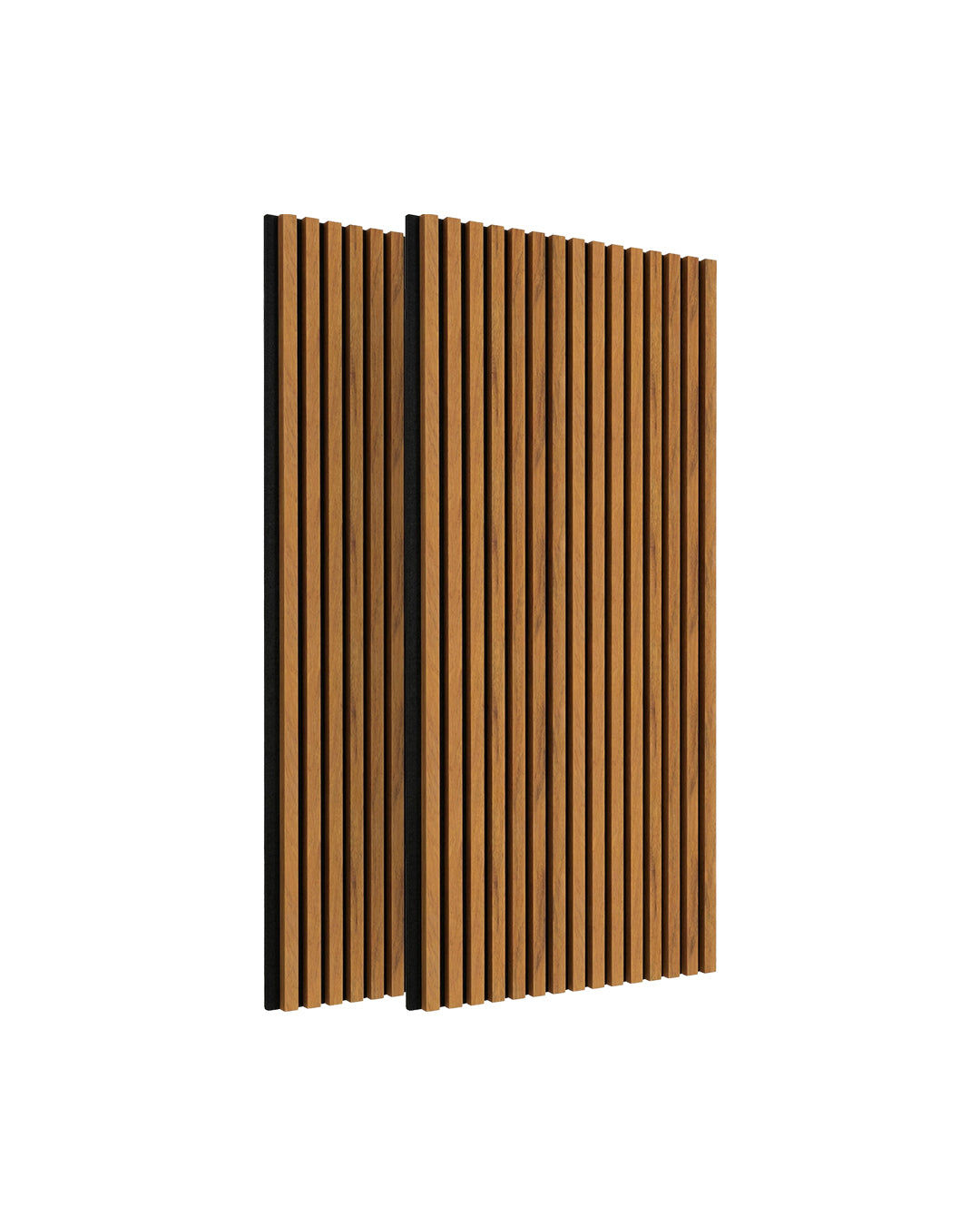 3D Acoustic Wood Panel 2-Piece Set – Walnut | Acoustic Panels 60x120 cm