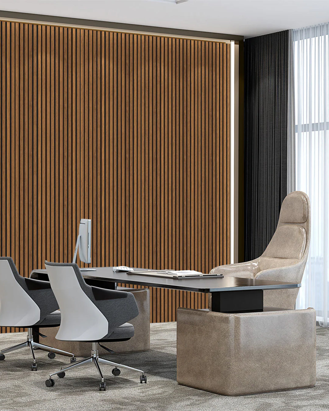 Walnut Acoustic Wood Wall Panels