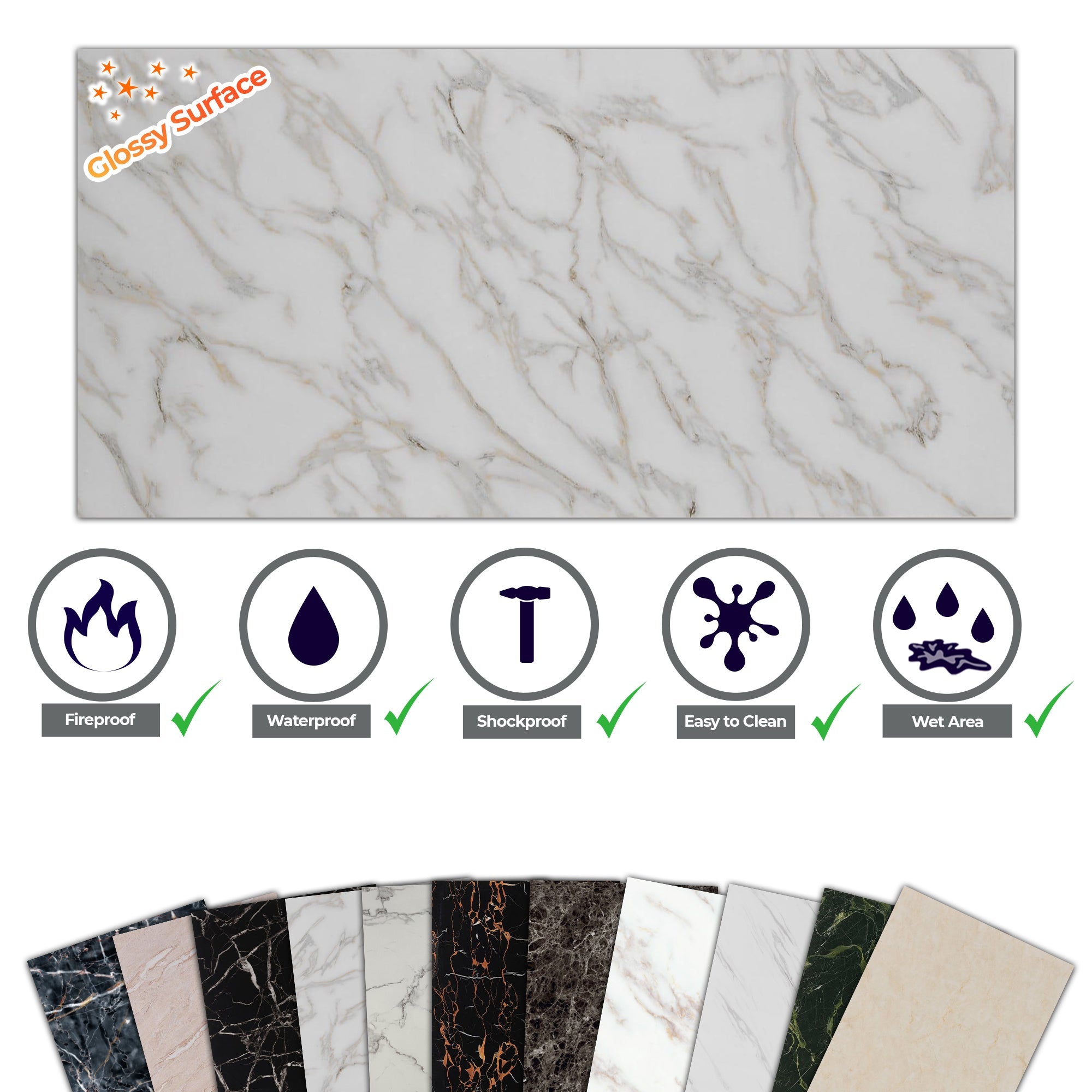 Calacada Marble Look Wallpanels