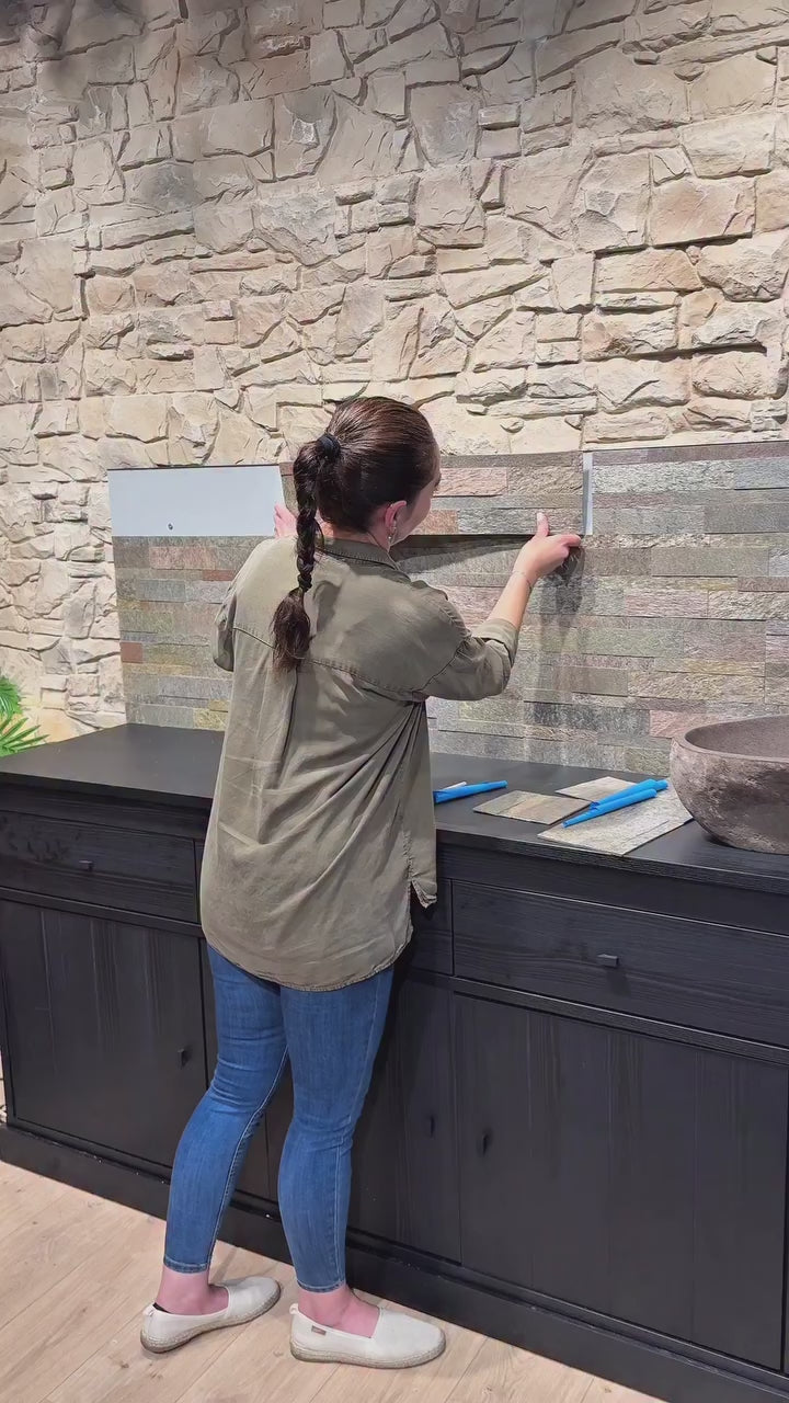 Natural Black Stone Wall Panels