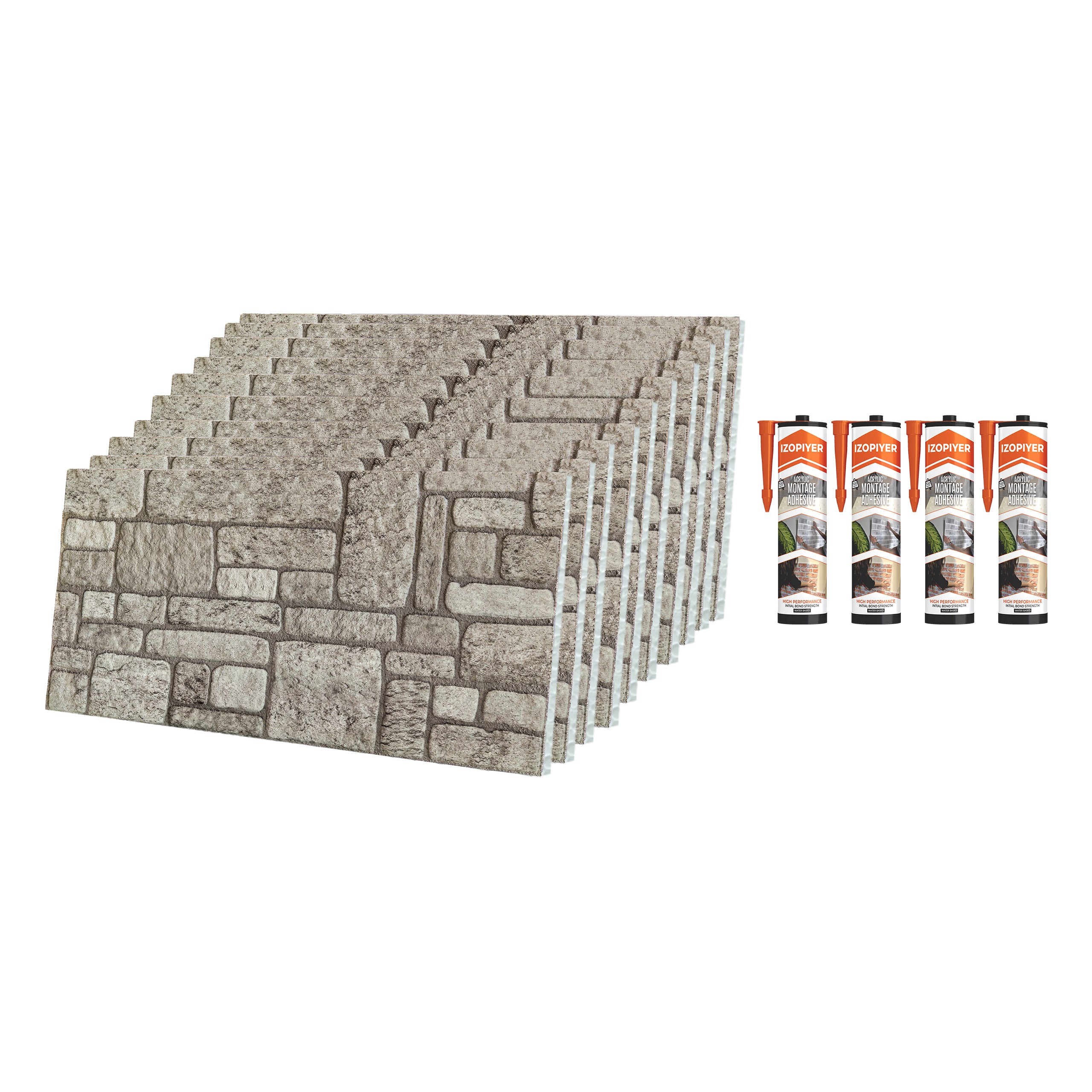 Backyard K-04 3D Brick Mixed Wall Panels