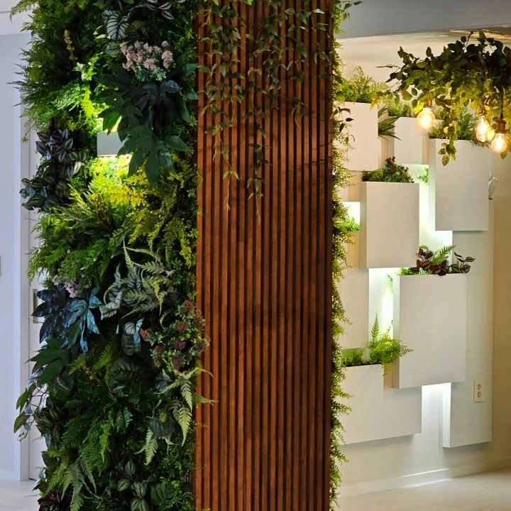 Grass Breeze Decorative Artificial Grass For Wall Panels, Grass Plant 50*50CM