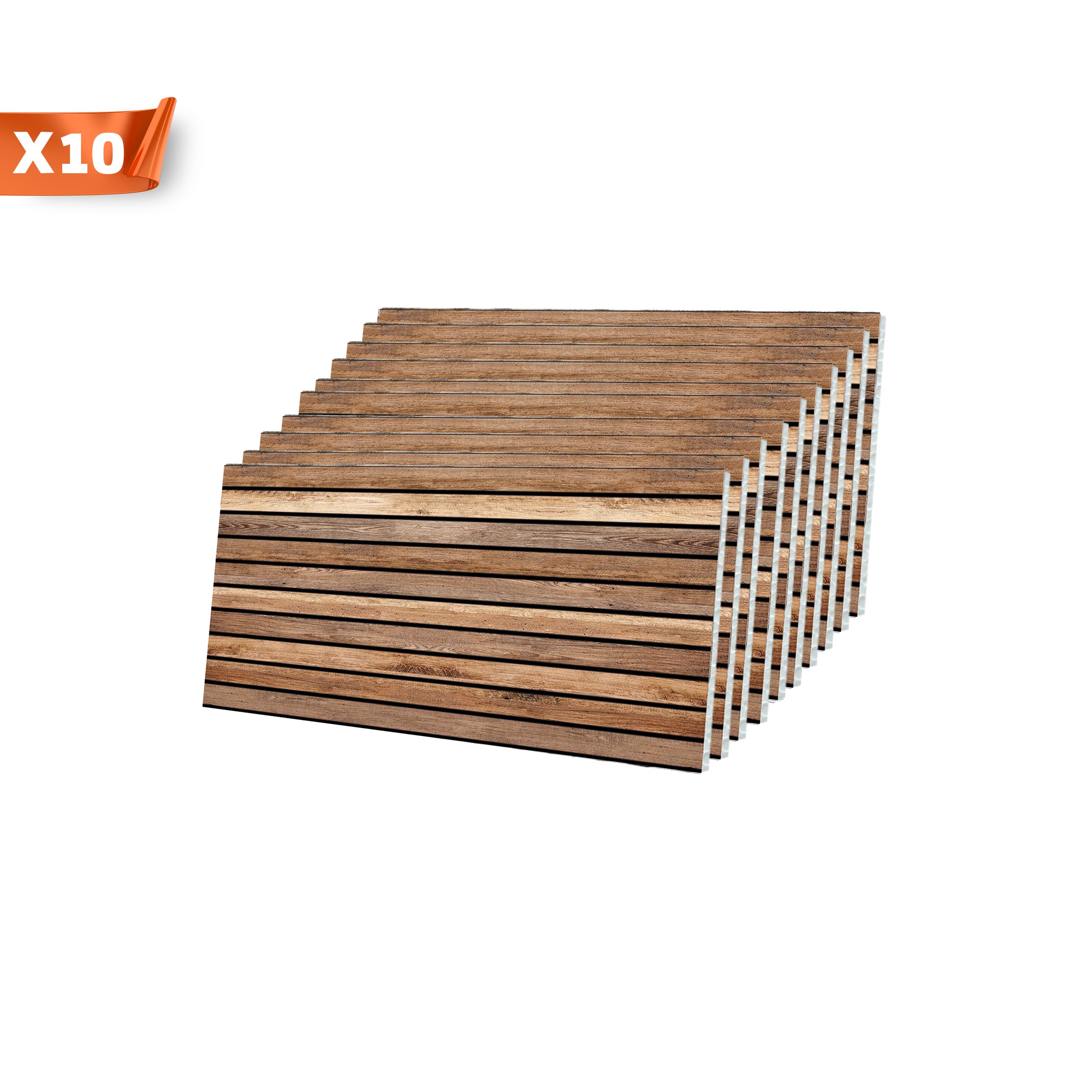 Dark Wood AP-02  3D Acoustic Wall Panels
