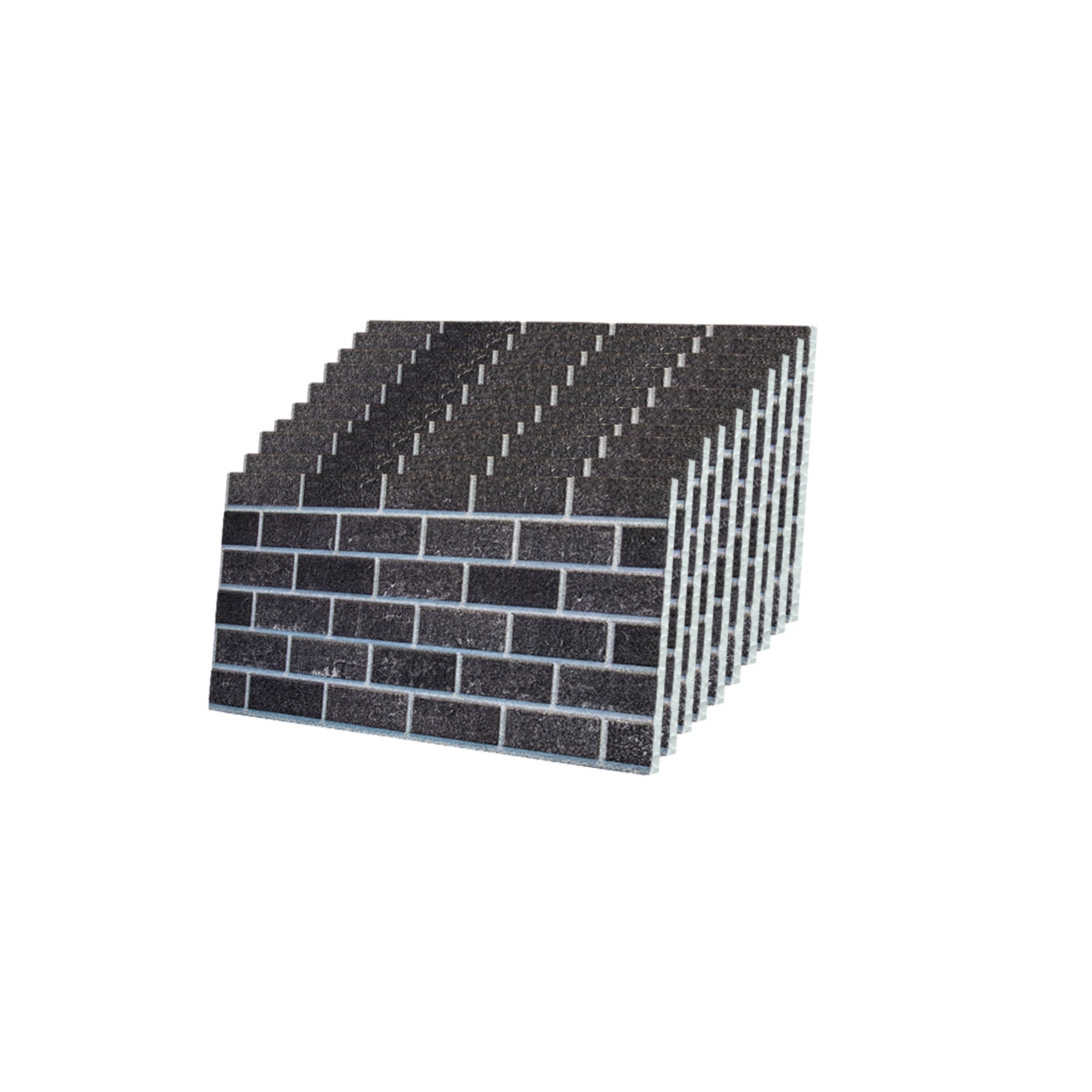 Ash Smoke T-1905 3D Brick Mixed Wall Panels